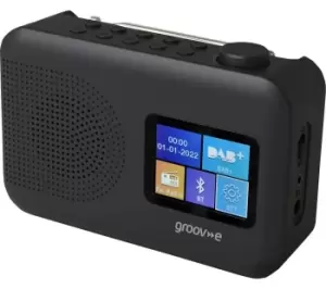 image of GROOV-E Berlin GVDR06BK Portable DAB/FM Bluetooth Radio - Black