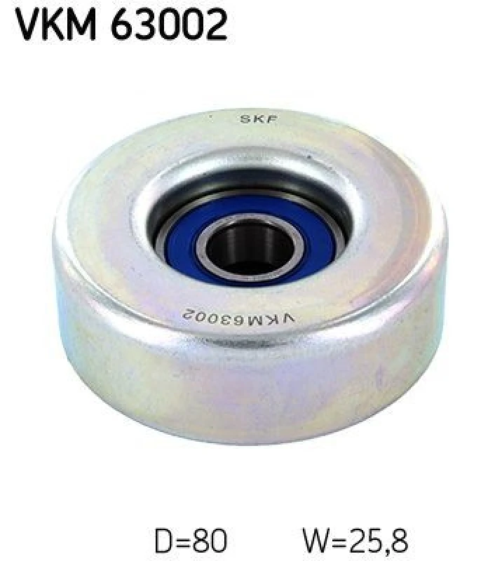 Image of SKF Deflection / guide pulley, V-ribbed belt SKF VKM 63002