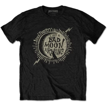 Image of John Fogerty - Bad Moon Wolf Unisex X-Large T-Shirt - Black