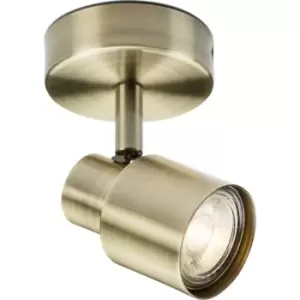 Image of GU10 Single Spotlight - Antique Brass 230V IP20 50W