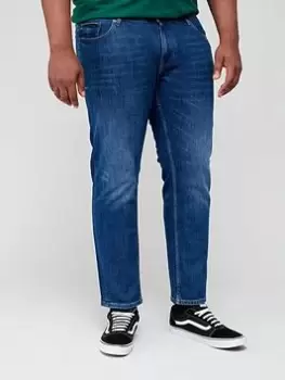 Image of Tommy Hilfiger Big & Tall Regular Fit Mercer Jeans - Indigo , Indigo, Size 42, Inside Leg Regular, Men