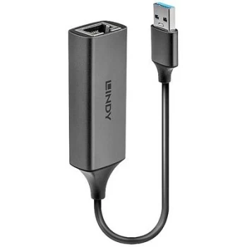 Image of LINDY Network adapter 5 GBit/s USB 3.2 1st Gen (USB 3.0), Gigabit LAN (1/2.5/5 Gbps) , RJ45