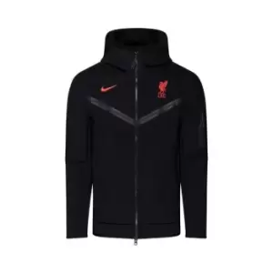 image of 2022-2023 Liverpool Tech Fleece Hoodie (Black)