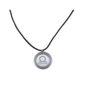 Image of God of War - Logo Metal Necklace with Leather Cord