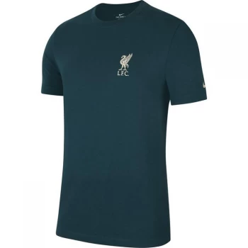 Image of Nike Liverpool Travel T Shirt 2021 2022 Mens