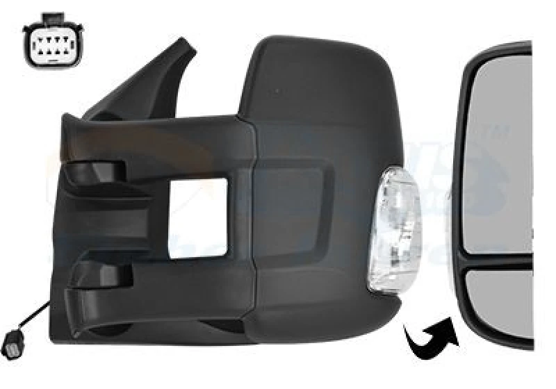 Image of VAN WEZEL Wing mirror VAN WEZEL 1991821