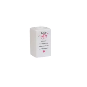 Image of Said with Sentiment Love - Square Tealight Holder