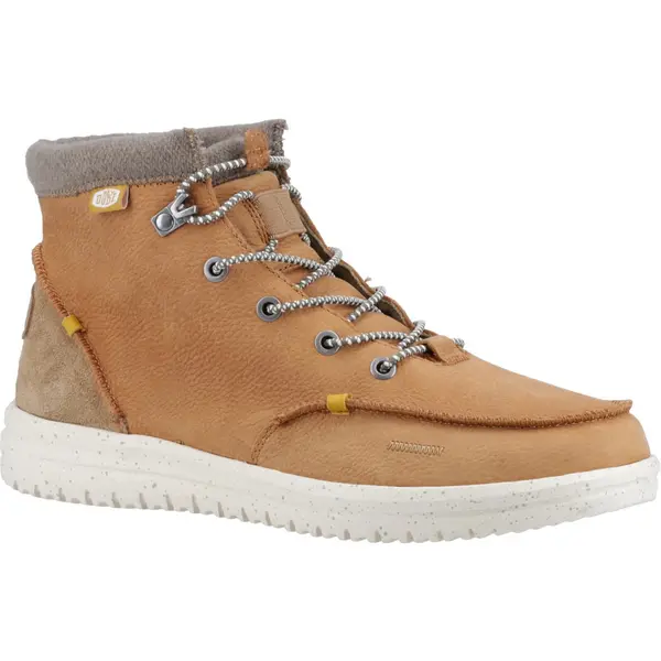 Image of Hey Dude Mens Bradley Lace Up Moc Toe Chukka Ankle Boots - UK 12 Brown male GDE2666COG12