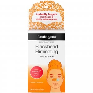 image of Neutrogena Blackhead Eliminating Strip to Scrub with Salicylic Acid (6 Strips)