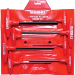 Image of Metric T-handle Hexagon Driver Set (8-Pce)