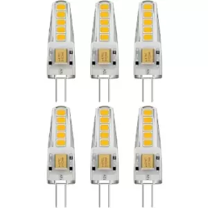 image of 1.8W LED G4 Mini Bulb Warm White Size Ø10x37mm (Pack of 6)