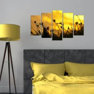 Image of 5MX-19 Multicolor Decorative MDF Painting (5 Pieces)