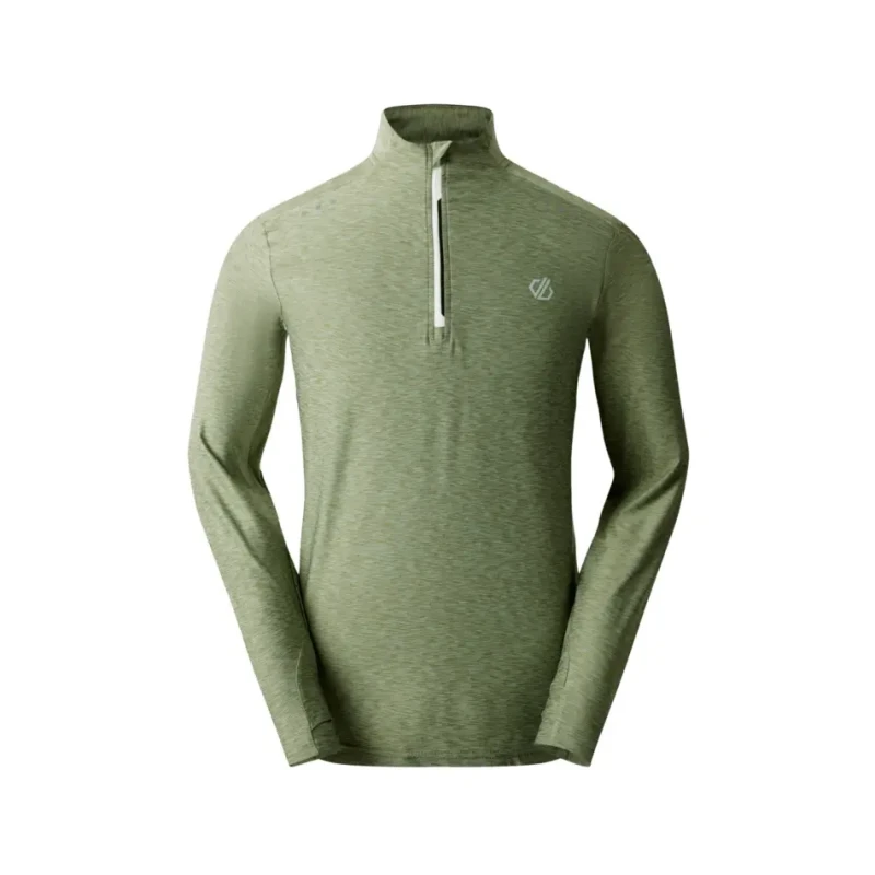 Image of Dare 2b Dare 2b Men 'Power Up' Half Zip Jersey in Green Size: X-Small Green XS Male 5063019917504