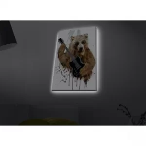 Image of 4570MDACT-062 Multicolor Decorative LED Lighted Canvas Painting