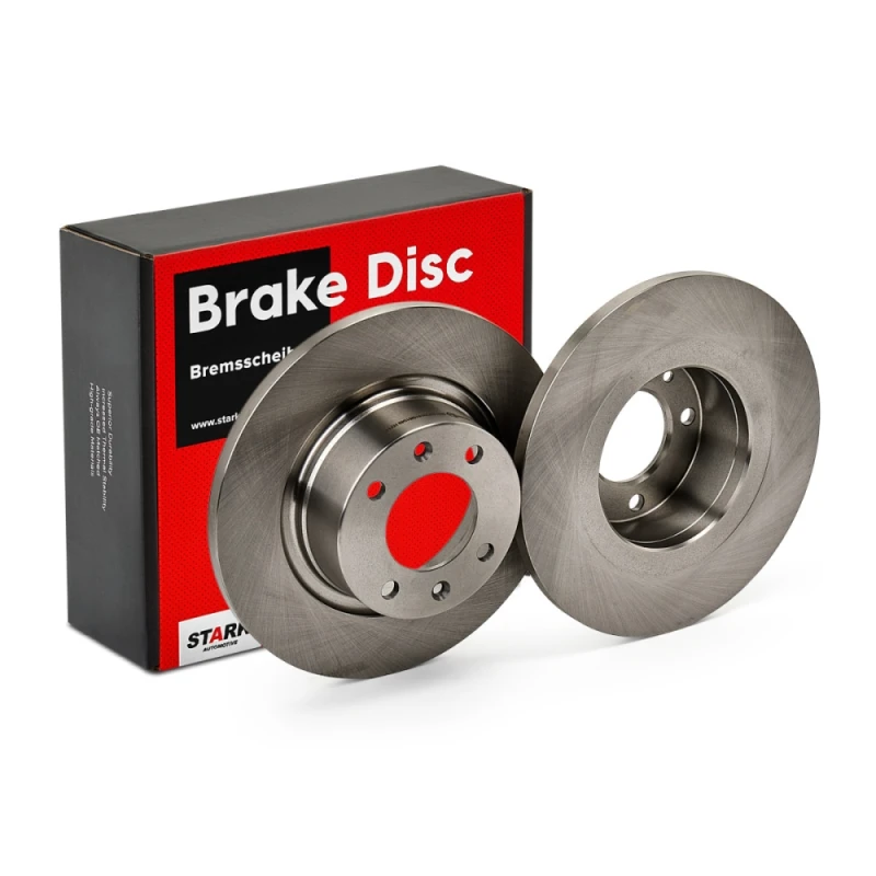 Image of STARK SKBD-0020101 Brake disc Rear Axle, solid, Cast Iron, Uncoated, Untreated, without bolts/screws Cast Iron Brake Disc (82)
