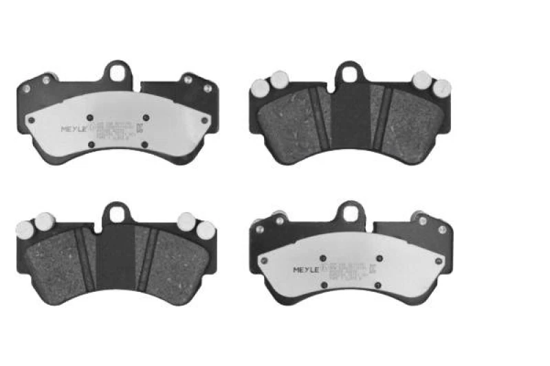 Image of MEYLE 025 236 9217/PD Brake pad set Front Axle, prepared for wear warning indicator, MEYLE-PD Quality, with anti-squeak plate Brake Pad Set,disc brak
