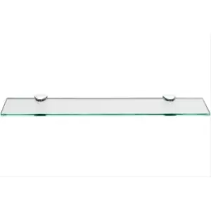 image of Miller Classic Glass Shelf, 600mm, Chrome