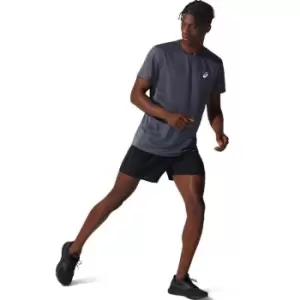 Image of Asics Mens Core SS Running Top - Grey
