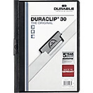 Image of Durable Duraclip Clip Files A4 30 sheets 3mm Black