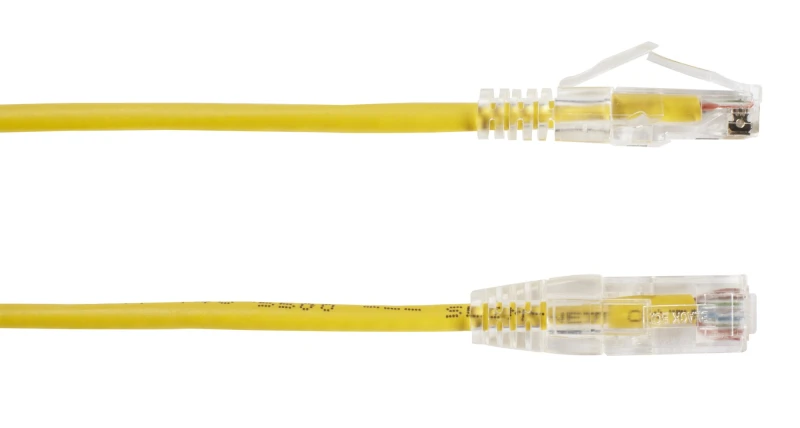 Image of Black Box CAT6A 0.6m networking cable Yellow U/UTP (UTP)