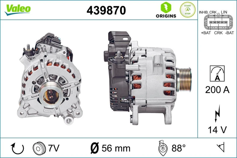 Image of VALEO 439870 Alternator, starter Alternator,starter (3079)