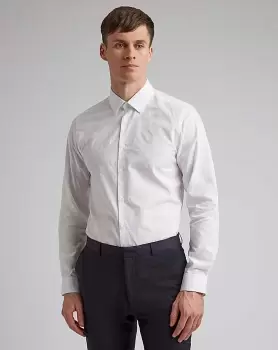 Image of Ted Baker Floral Jacquard Slim Fit Shirt