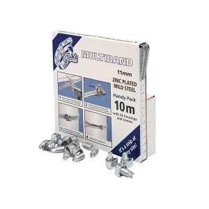 Image of Jubilee Multiband Mild Steel Handy Pack 11mm (10m + 25 Housings/Screws)