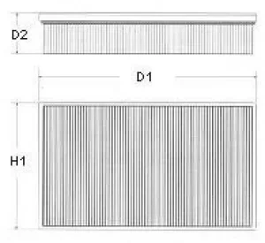 Image of Champion CAF100502P Air Filter Insert U502