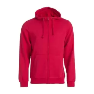 Image of Clique Mens Basic Full Zip Hoodie (XXL) (Red)