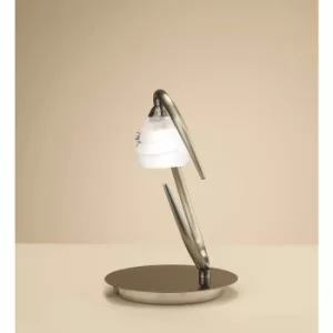 Image of Loop Table Lamp 1 Bulb G9 ECO, antique brass