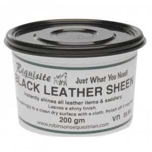 Image of Requisite Black Leather Sheen - Black