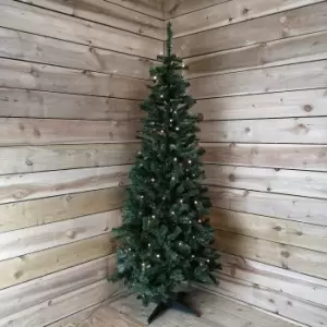 Image of 6FT 1.8m Prelit Breckenridge Pine Christmas Tree 130 Multi Action Warm White LEDs