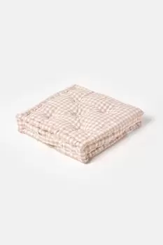Image of Cotton Gingham Check Floor Cushion