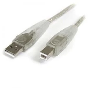 Image of StarTech.com 6ft Transparent USB 2.0 Cable - A to B
