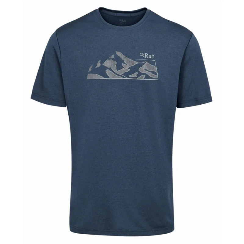 Image of T-Shirt Rab Mountain Bleu Male S