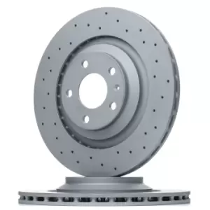 image of ZIMMERMANN Brake disc 100.3321.52 Brake rotor,Brake discs AUDI,A6 Avant (4F5, C6),A6 Limousine (4F2, C6)