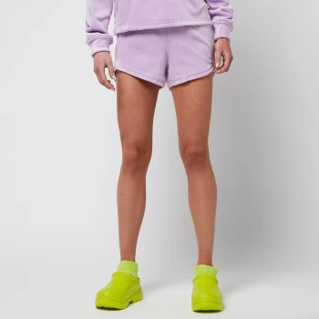 Image of UGG Womens Valerius Velvet Shorts - Purple Lake - S