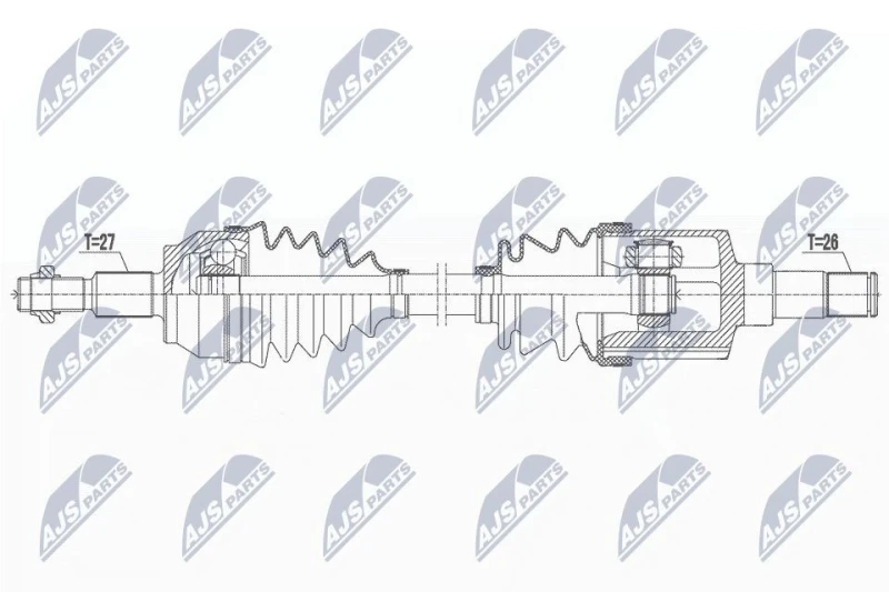 Image of NTY Drive shaft NTY NPW-FR-164