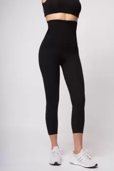 image of Extra Strong Compression Cropped Leggings with High Tummy Control