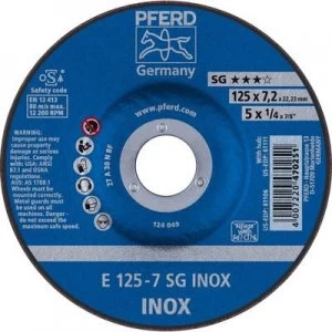 image of PFERD 62212623 Sg Inox Grinding disc (off-set) 125mm 22.23mm 10 pc(s)