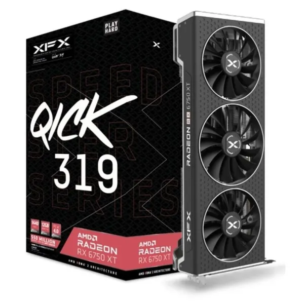 image of XFX Radeon RX 6750 XT QICK 319 12GB Graphics Card