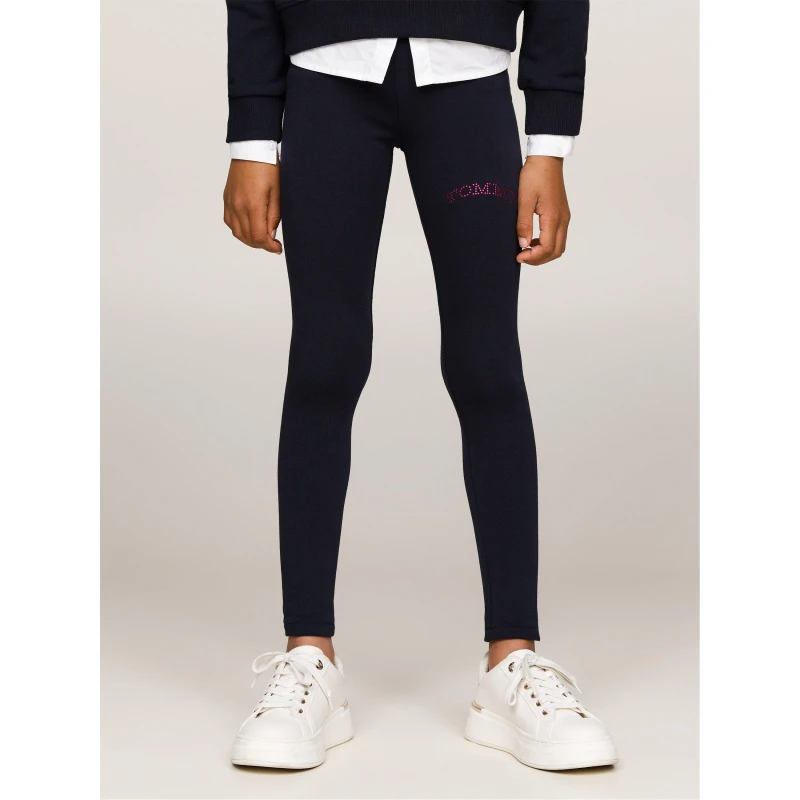 Image of Tommy Hilfiger TOMMY FOIL LEggING Leggings 4Y Blue 61373618135