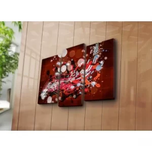 Image of 3PATK-98 Multicolor Decorative Canvas Painting (3 Pieces)