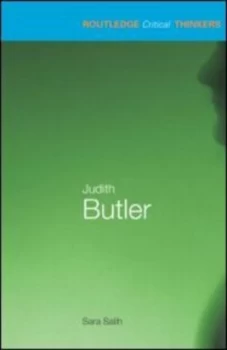 Image of Judith Butler by Sara Salih Book