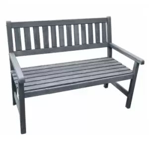 image of Promex Grey Johanna 2 Seater Garden Bench