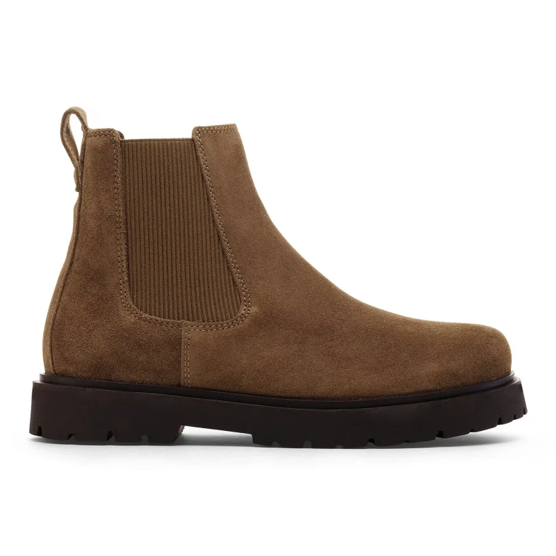 Image of Birkenstock Boots Birkenstock Highwood Slip ON Men Suede Leather Dark Tea Marron Male 41