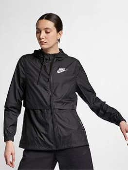 Image of Nike NSW Essential Woven Jacket - Black, Size XL, Women
