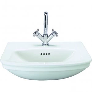 Image of Wickes Belize Ceramic Semi Recessed Basin - 560mm