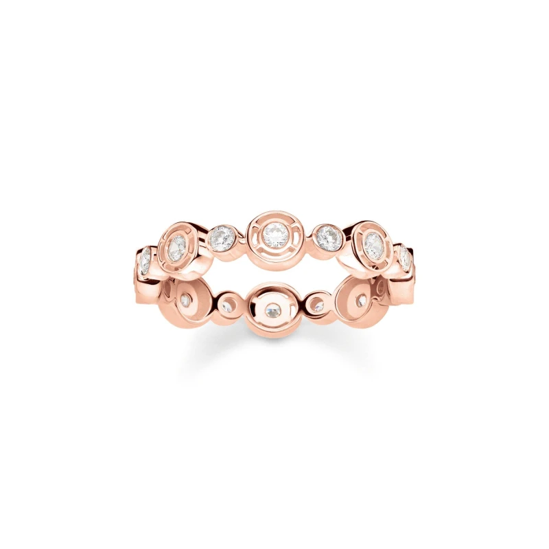 Image of Thomas Sabo Sparkling Circle Ring - Gold Gold ONE SIZE