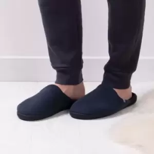 image of totes Isotoner Waffle Mens Mule Slippers Navy